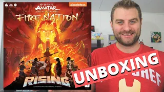 Avatar The Last Airbender Fire Nation Rising Board Game Unboxing