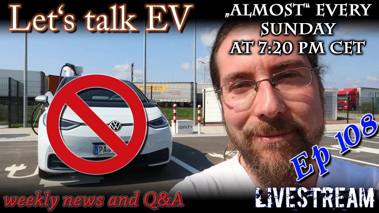 (live) Let's talk EV - No Walter for me for 10 weeks