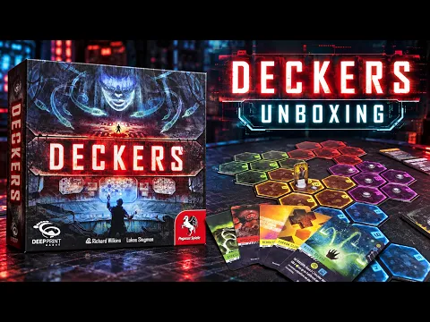 Deckers Unboxing & First Look | Cyberpunk Card / Board Game