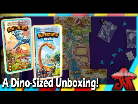 Draftosaurus Marina & Aerial Show expansions unboxing