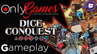 Dice Conquest Board Game Gameplay - Twitch Live Stream Replay