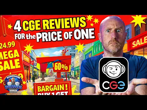 4 CGE Boardgame Reviews For The Price Of One!