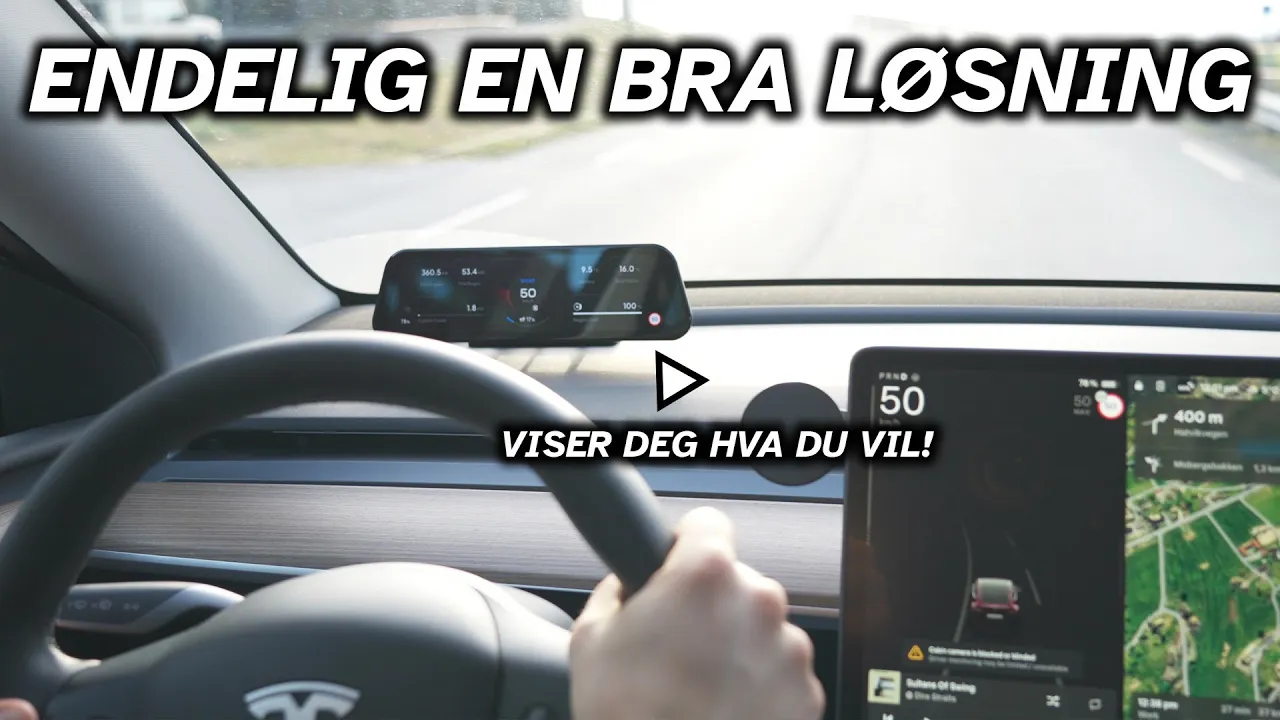 Endelig en bra førerskjerm for din Tesla Model Y (eller 3)
