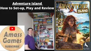 Adventure Island campaign co-operative board game story - How to Setup, Play and Review AmassGames