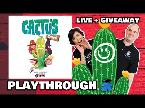 Cactus Town -  LIVE Playthrough Board Game & Giveaway Worldwide