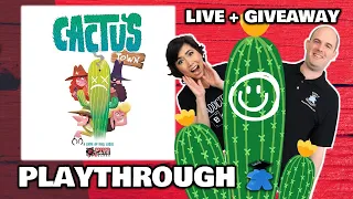 Cactus Town -  LIVE Playthrough Board Game & Giveaway Worldwide