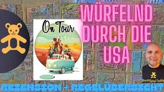 On Tour USA und Europe von Chad DeShon - Review und Regelübersicht - BrettSpielTeddy