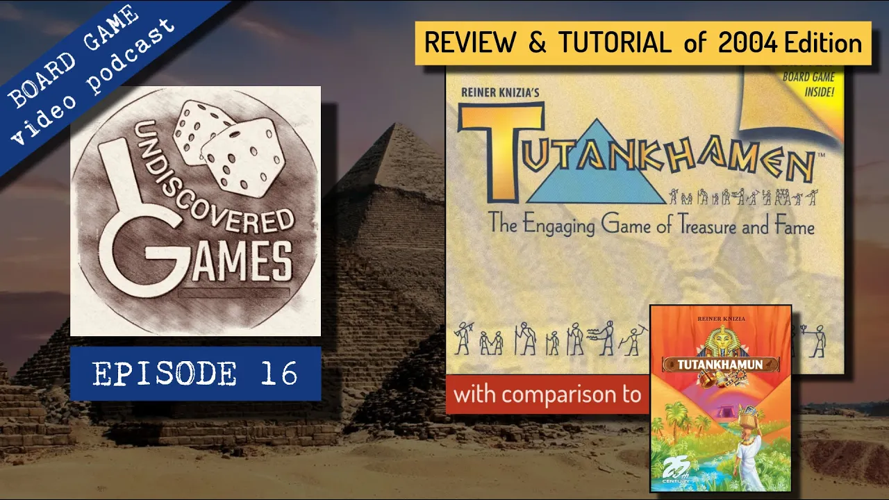 TUTANKHAMEN BOARD GAME REVIEW (2004 Ed Reiner Knizia) How To Play & Comparison To Tutankhamun (2021)