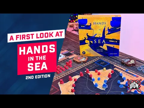 A first look at Hands in the Sea 2nd Edition with game presentation and rules overview