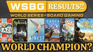 World Series of Board Gaming - MY RESULTS!!!