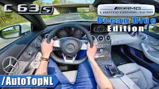 Mercedes AMG C63 S Convertible | 1 of 150 Ocean Blue Edition | POV Test Drive by AutoTopNL