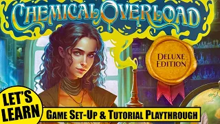 CHEMICAL OVERLOAD Solo Playthrough & Teach | Deck Building Game | Rebirth Games