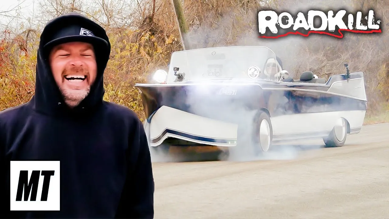 Burnouts in a Boat Car!  | Roadkill