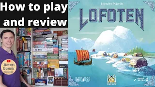 Lofoten two player viking board game how to setup play and review final Pearl game * AmassGames * 4k