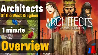 Architects of the West Kingdom -1 minute Overview - Peaky Boardgamer