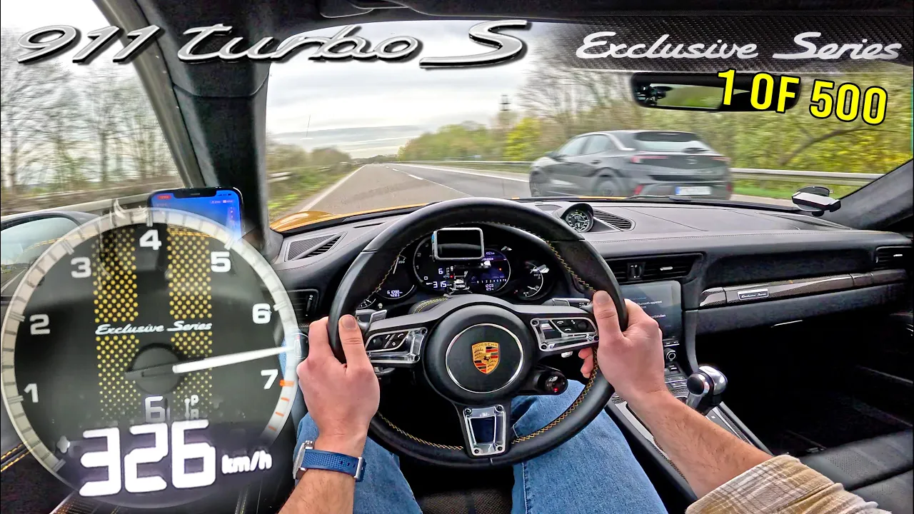 Porsche 911 Turbo S Exclusive Series is RARE & FAST on AUTOBAHN!