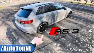Audi RS3 Sportback 2018 REVIEW POV Test Drive on AUTOBAHN by AutoTopNL