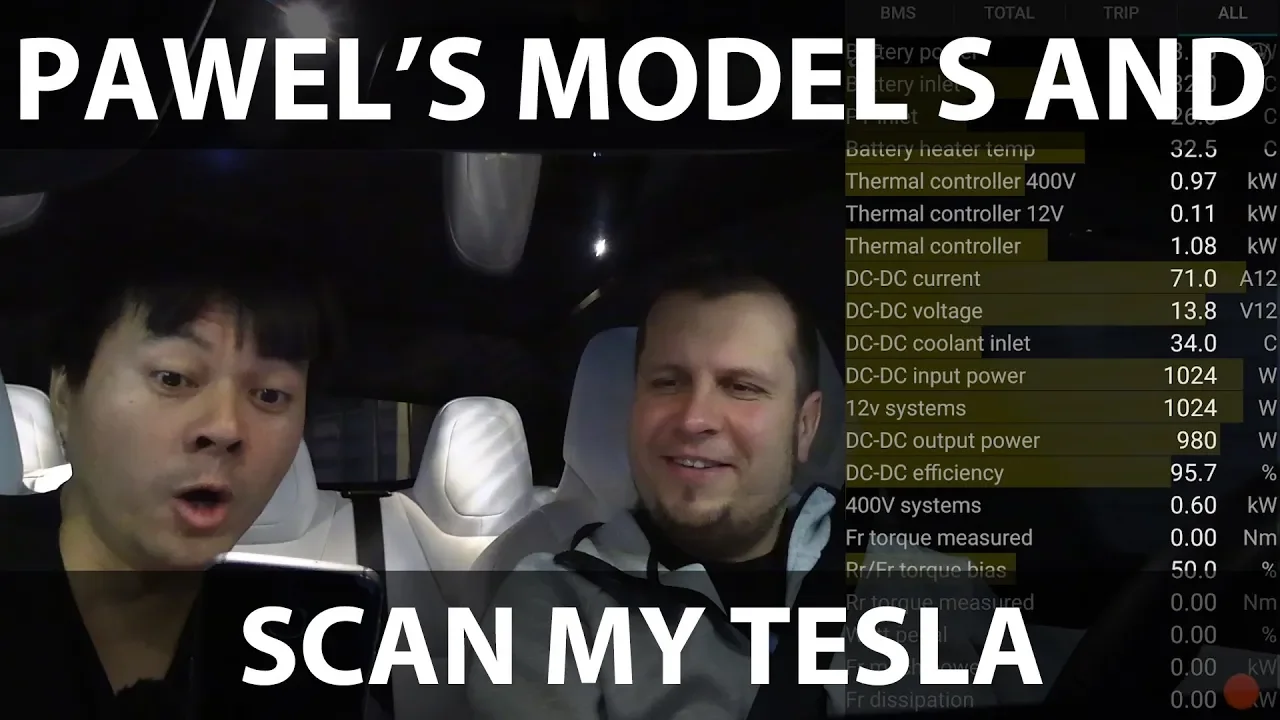 Pawel's Model S with Scan My Tesla