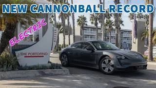 Beating The Electric Cannonball Record In A Porsche Taycan 4S