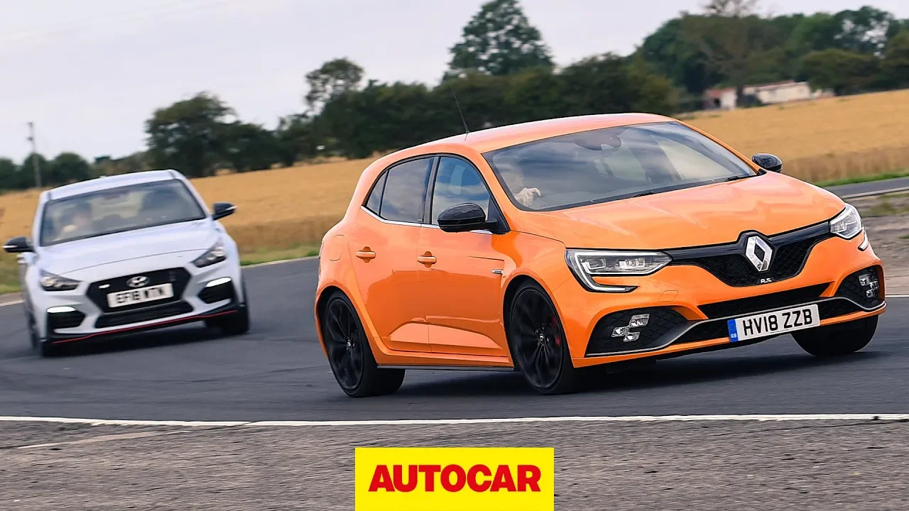 Renault Megane RS 280 Cup vs Hyundai i30N track battle | Autocar