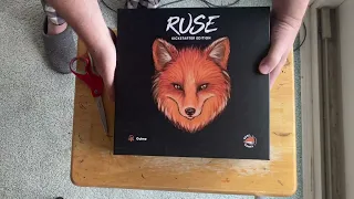 Ruse Board Game Unboxing: with Justin and Max
