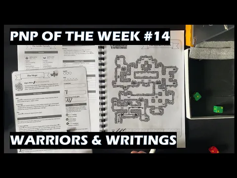 PNP of the Week 14 Warriors and Writings roll and write board game
