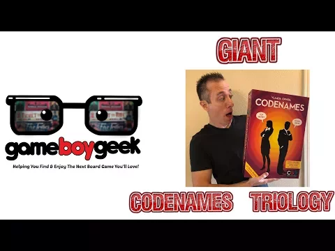 Codenames - Oversized Retailer Demo Kit with the Game Boy Geek