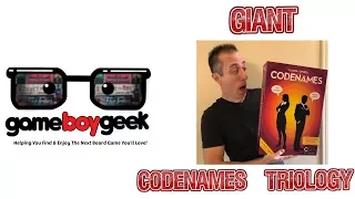 Codenames - Oversized Retailer Demo Kit with the Game Boy Geek