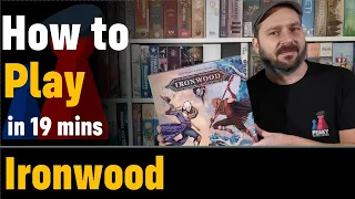 How to play Ironwood - Full teach + Visuals - Peaky Boardgamer