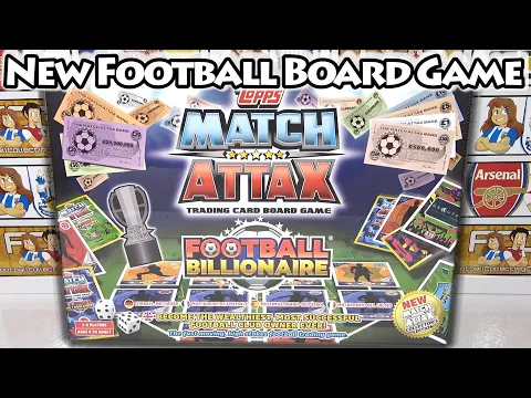 *NEW* MATCH ATTAX Football Billionaire Board Game Opening & Gameplay | Exclusive Cards | EPIC PULL