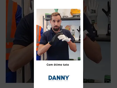 Luva Flextáctil M Preta Danny