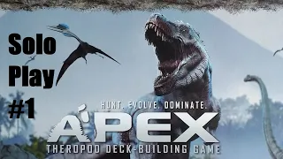 Apex Theropod Deck Building Game Solo Play 1 Episode 1