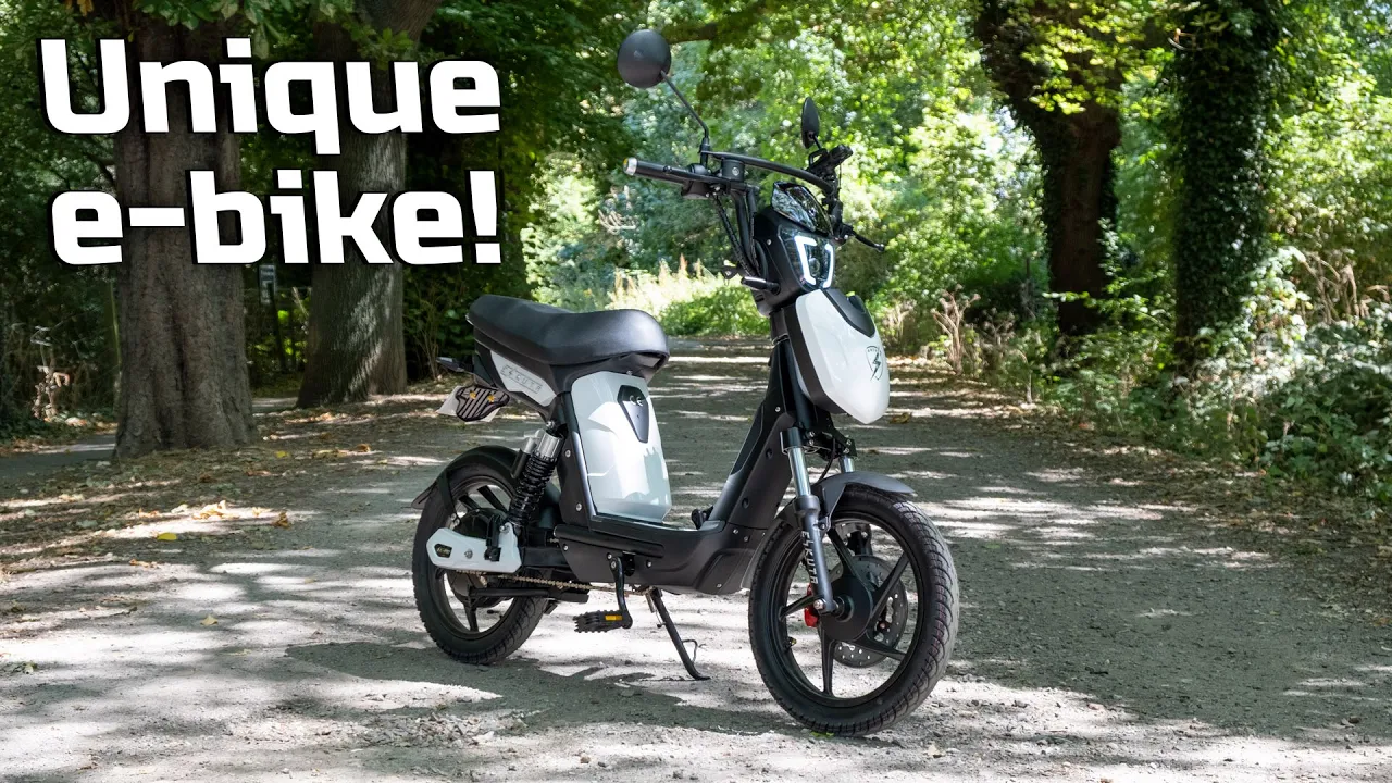 Crazy E-Bike That Looks Like A Moped!