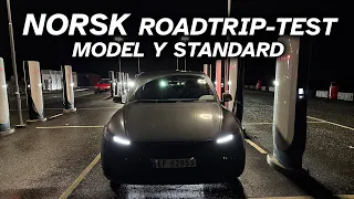 Model Y Standard gjør det IKKE så bra i roadtrip-testen