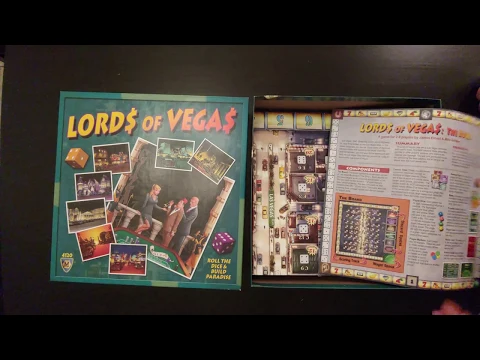 Lords of Vegas Board Game - Whats in the Box?