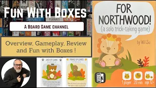 For Northwood | SOLO Trick-Taking Game | Overview, Gameplay and Review | Side Room Games