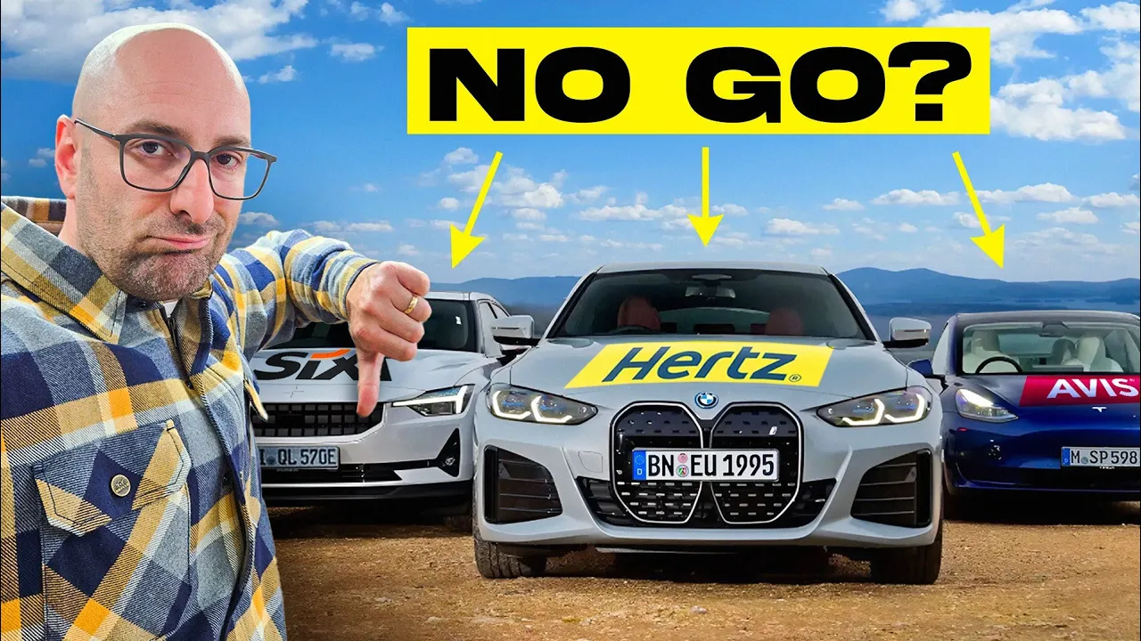 Tja, das passiert, wenn du ein E-Auto mietest...