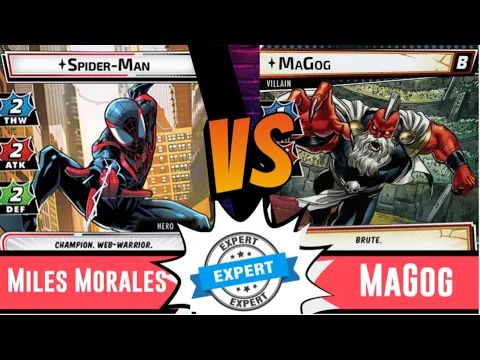 Marvel Champions | Miles Morales | Vs Expert MaGog | Solo | Leadership | Across the Spiderverse