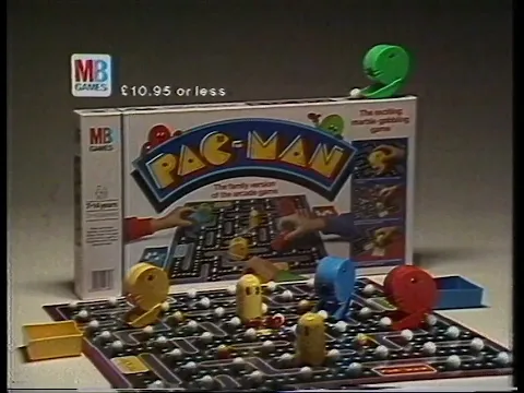 Pac-Man Milton Bradley Board Game UK Ad (1985)