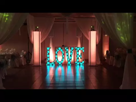 Product video thumbnail for Eliminator Decor Love 45-Inch Tall RGB LED Letters