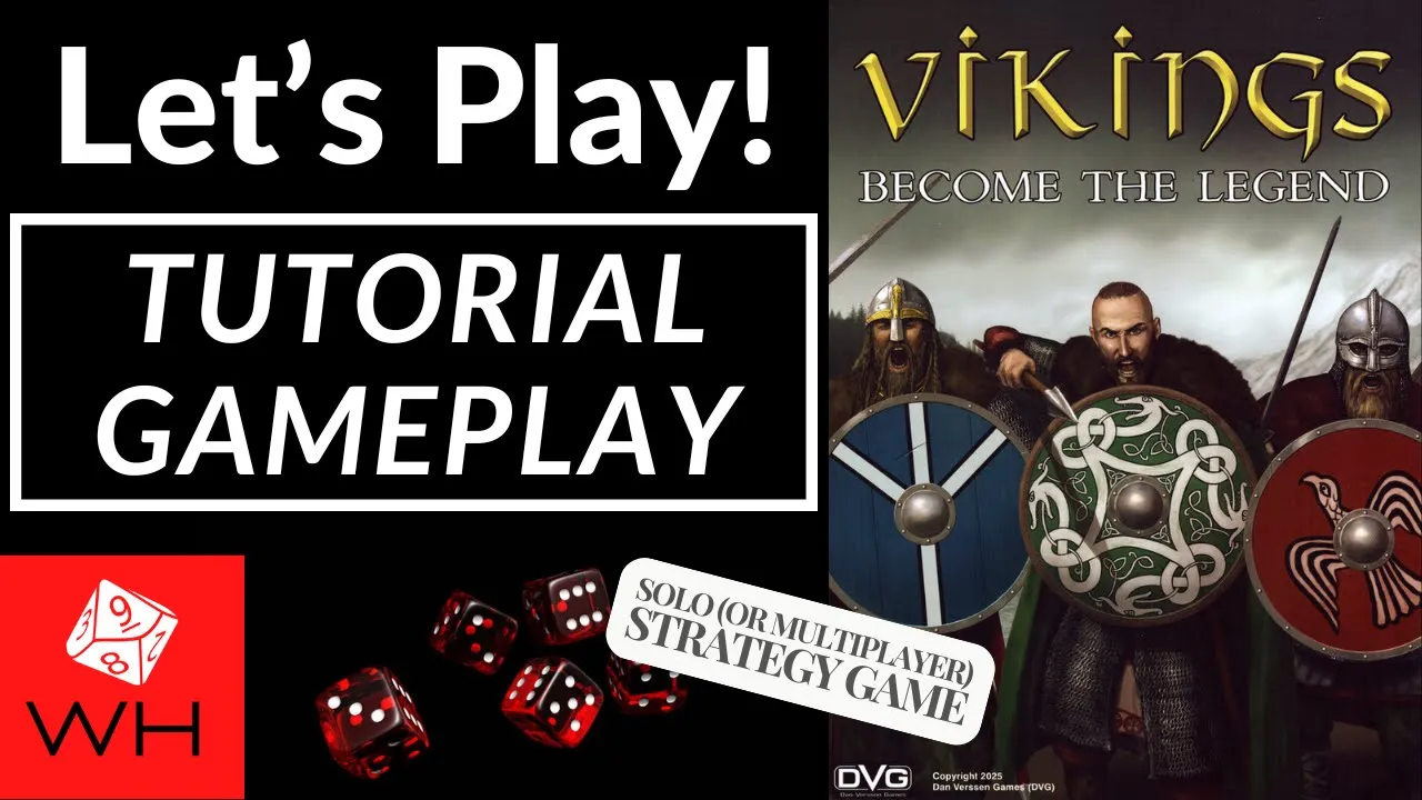 Let's Play! Vikings: Become the Legend | Boardgame | Solitaire | Tutorial Gameplay