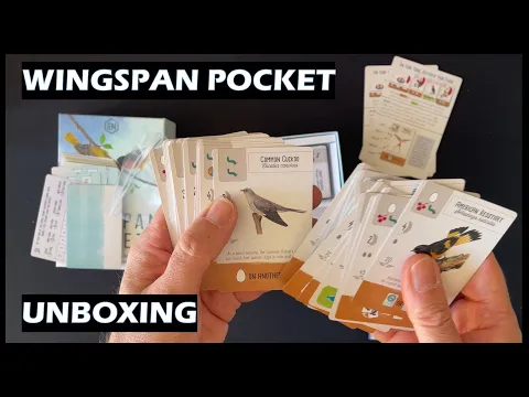 Unboxing Wingpan Pocket board game