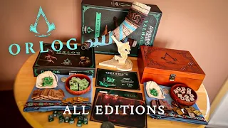 Assassin's Creed Orlog all editions Unboxing - Deluxe - Tavern horn - Kickstarter