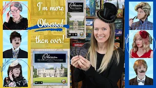 All the OBSESSION Expansions! Upstairs, Downstairs & Wessex Expansions with Solitaire Review