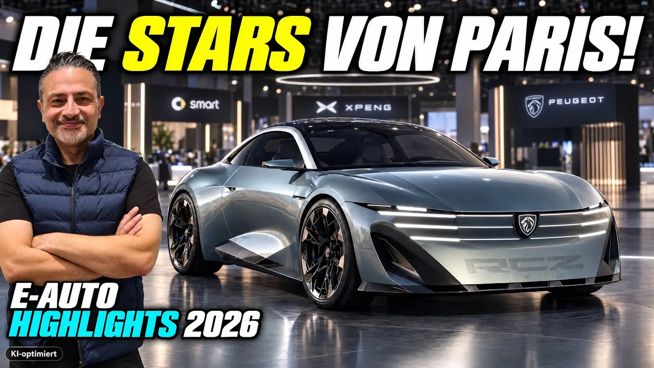 Die Elektroauto Highlights aus der Pariser Automesse 2026. Rundgang