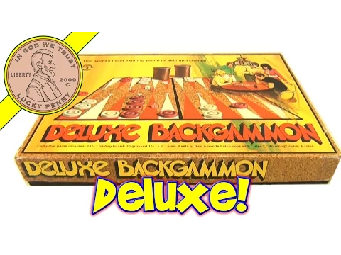 Vintage 1973 Deluxe Backgammon and Checkers Pleasant Times Game Company Board Game