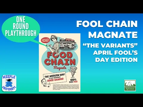 Food Chain Magnate Board Game "The Variants" - One Round Playthrough