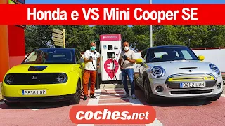 Honda e vs Mini Cooper SE | Comparativa Eléctricos / Prueba / Review en español | coches.net