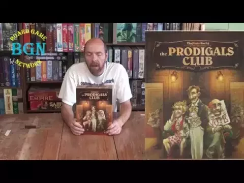 Unboxing of Prodigals Club board game