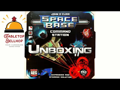 Space Base Command Center Unboxing, One big box, plus sleeves and higher player count for Space Base